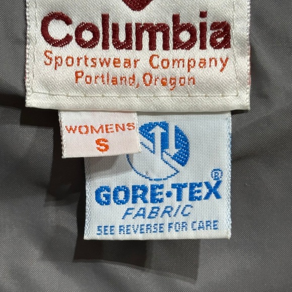 Columbia Gore-Tex Women's Size S Light Blue Hooded Rain Jacket Parka - Picture 7 of 10